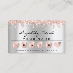 Loyaliy 6 Esthetician Rose Tropfens Gray Heart Las Visitenkarte