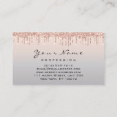 Loyaliy 6 Makeup Esthetician Eyelash Gray Blue Visitenkarte (Rückseite)