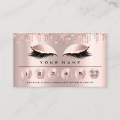 Loyaliy 6 Makeup Esthetician Eyelash Rose Tropfen Visitenkarte (Vorderseite)