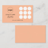 Loyalkarte für einfache Peach-Loyalitäten Visitenkarte (Vorne/Hinten)
