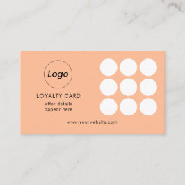 Loyalkarte für einfache Peach-Loyalitäten Visitenkarte