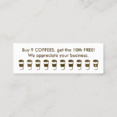 Loyalkarte für Reisekaffee Treuekarte (Rückseite)