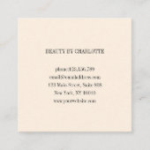 Loyalty 10 Nails Lashes Business Card Quadratische Quadratische Visitenkarte (Vorderseite)