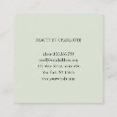 Loyalty 10 Nails Lashes Business Card Quadratische Visitenkarte (Vorderseite)