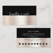 Loyalty 10 Nails Lashes Business Card Visitenkarte (Vorne/Hinten)