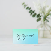 Loyalty 10 Nails Lashes Business Card Visitenkarte (Stehend Vorderseite)