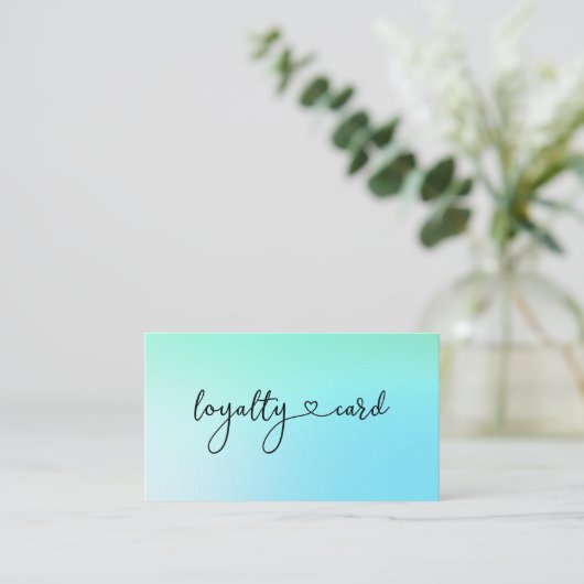 Loyalty 10 Nails Lashes Business Card Visitenkarte (Stehend Vorderseite)