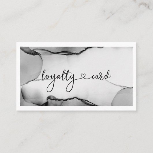 Loyalty 10 Nails Lashes Business Card Visitenkarte (Vorderseite)
