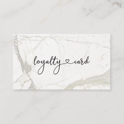 Loyalty 10 Nails Lashes Visitenkarte (Vorderseite)