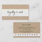 Loyalty 10 Nails Lashes Visitenkarte (Vorne/Hinten)