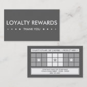 LOYALTY 4 Punkte Treuekarte (Vorne/Hinten)