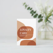Loyalty Abstrakt Pastell Business Card Treuekarte (Stehend Vorderseite)