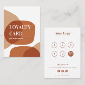 Loyalty Abstrakt Pastell Business Card Treuekarte (Vorne/Hinten)