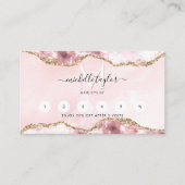 Loyalty Blush Pink Chic Modernes Monogram Business Visitenkarte (Vorderseite)