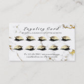 Loyalty Card 10 Makeup Artist Lashes Gold Treuekarte (Rückseite)