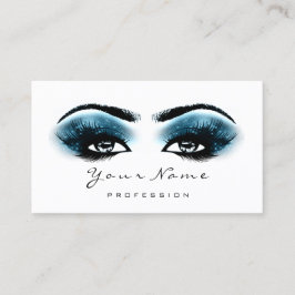Loyalty Card 10 Makeup Lashes Blue Navy Treuekarte