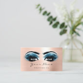 Loyalty Card 10 Makeup Lashes Blue Rose Treuekarte (Stehend Vorderseite)