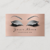 Loyalty Card 10 Makeup Lashes Pink Gray Treuekarte (Vorderseite)