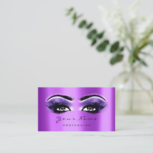 Loyalty Card 10 Makeup Lashes Treuekarte (Stehend Vorderseite)