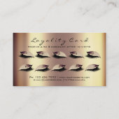 Loyalty Card 10 Makeup Lashes Treuekarte (Rückseite)