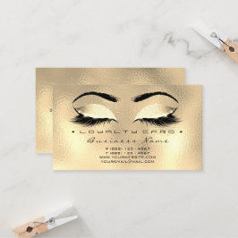 Loyalty Card 6 Beauty Salon Lashes Treuekarte