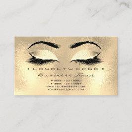 Loyalty Card 6 Beauty Salon Lashes Treuekarte