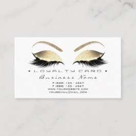 Loyalty Card 6 Beauty Salon Lashes Treuekarte