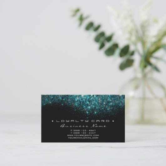 Loyalty Card 6 Beauty Salon Lashes Treuekarte (Stehend Vorderseite)