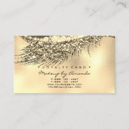 Loyalty Card 6 Beauty Salon Lashes Treuekarte