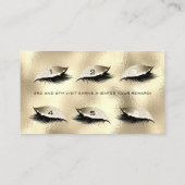 Loyalty Card 6 Beauty Salon Lashes Treuekarte (Rückseite)