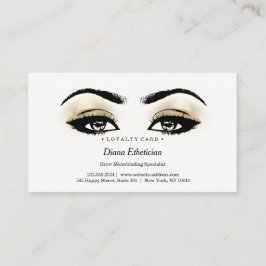 Loyalty Card 6 Beauty Salon Lashes Treuekarte