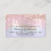 Loyalty Card 6 Punch Makeup Artist Heart Holograph Treuekarte (Vorderseite)