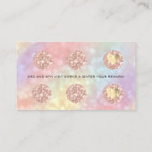 Loyalty Card 6 Punch Makeup Artist Holographic Treuekarte (Rückseite)