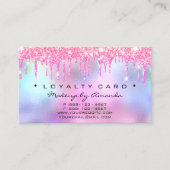 Loyalty Card 6 Punch Makeup Artist Tropfen Ombre Treuekarte (Vorderseite)
