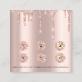 Loyalty Card 6 Punch Makeup Eyelash Foto Tropfen Treuekarte (Rückseite)