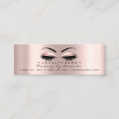 Loyalty Card 6 Punch Makeup Herz Rose Gold Kleine Treuekarte (Vorderseite)