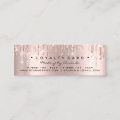 Loyalty Card 6 Punch Makeup Herz Rose Tropfen Klei Treuekarte (Vorderseite)