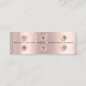 Loyalty Card 6 Punch Makeup Herz Rose Tropfen Klei Treuekarte (Rückseite)