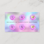 Loyalty Card 6 Punch Makeup Künstlerherz Fuchsia Treuekarte (Rückseite)