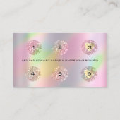 Loyalty Card 6 Punch Makeup Künstlerholograph Rose Treuekarte (Rückseite)