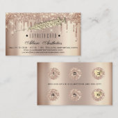 Loyalty Card 6 Punch Makeust Spritze Treuekarte (Vorne/Hinten)