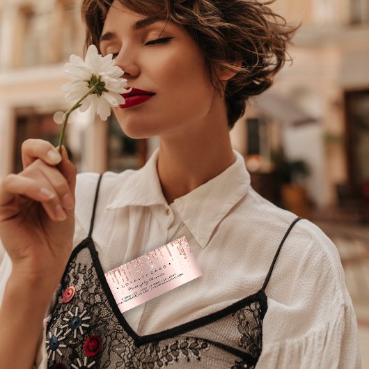 Loyalty Card 6 Punch Makeuty Herzfunktion Rose Kle Treuekarte