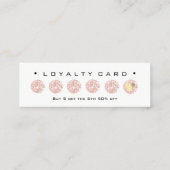 Loyalty Card 6 Punch Makeuty Herzstück Rose Lux Treuekarte (Rückseite)