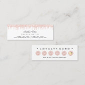 Loyalty Card 6 Punch Makeuty Herzstück Rose Lux Treuekarte (Vorne/Hinten)