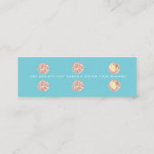 Loyalty Card 6 Punch Makeuty Rose Blau Treuekarte (Rückseite)