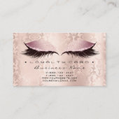 Loyalty Card 6 Schönheitssalon Lashes Pink Lux Treuekarte (Vorderseite)