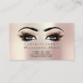Loyalty Card 6 Schönheitssalon Lashes Treuekarte