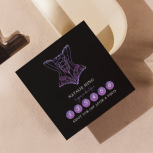 Loyalty Card Business Lace Boutique Treuekarte