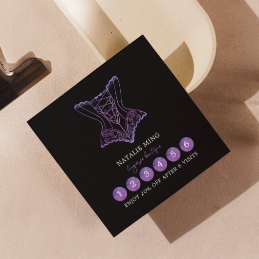 Loyalty Card Business Lace Boutique Treuekarte