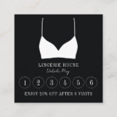 Loyalty Card Business Lingerie Boutique Treuekarte (Vorderseite)